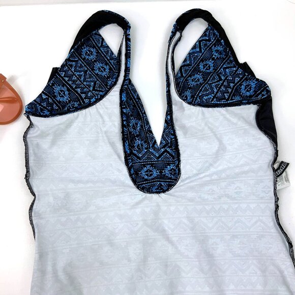 Miraclesuit - Paillette Odyssey One Piece Swimsuit Blue Beach Resort Sz 12 - Picture 16 of 16